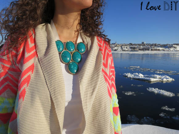 collier plastron i love diy