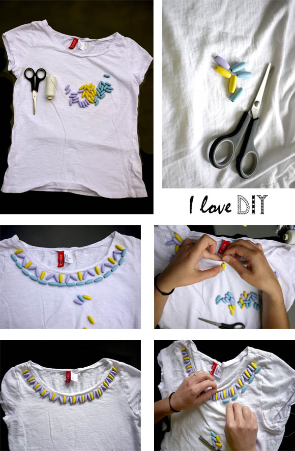 DIY un tee shirt ethnic