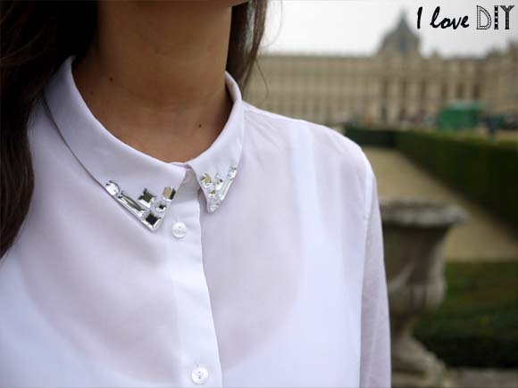 chemise HetM col strass I LOVE DIY