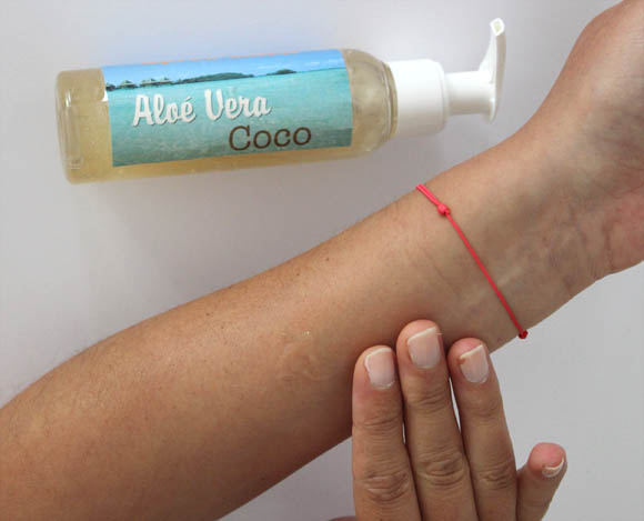 textur gel apres soleil aloe vera coco