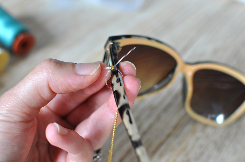 fabriquer une chaine a lunettes diy