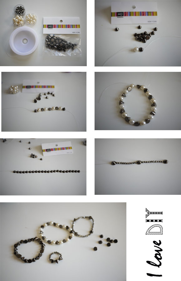 bracelet perles et pics instructions