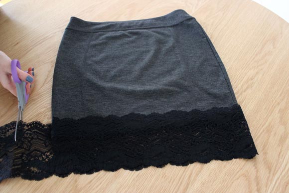 DIY customisez une jupe avec de la dentelle ILOVEDIY3