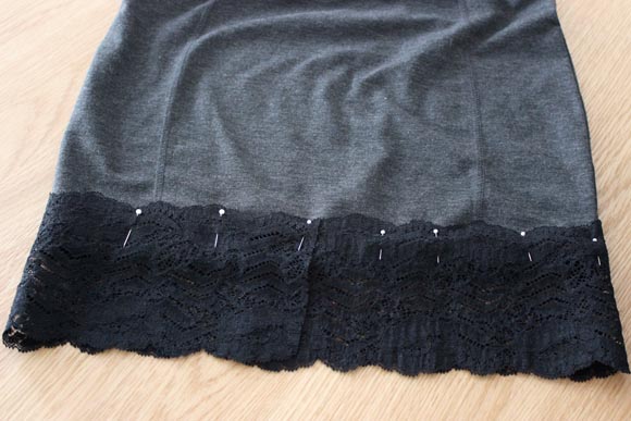 DIY customisez une jupe avec de la dentelle ILOVEDIY5